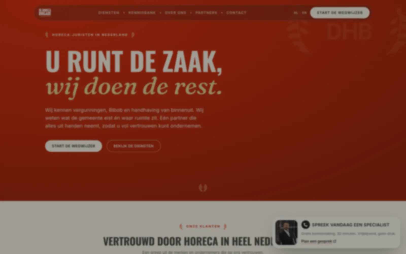 De Horeca Brigade, desktop